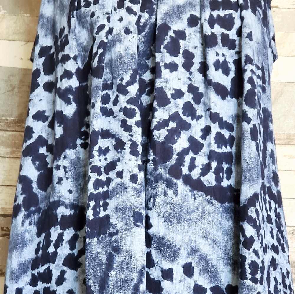 BELLAMBRA Women's Linen Halter Dress Blue Medium - Picture 6 of 15